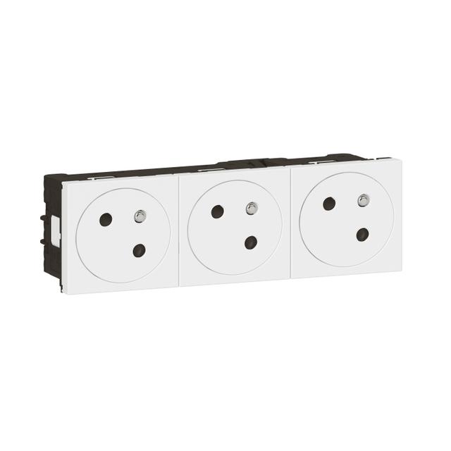 Mosaic Gn 3x2P+Z Podłączenie Przez Zac Automatyczne-6 Modułów Białe 16A-250V 278165L LEGRAND