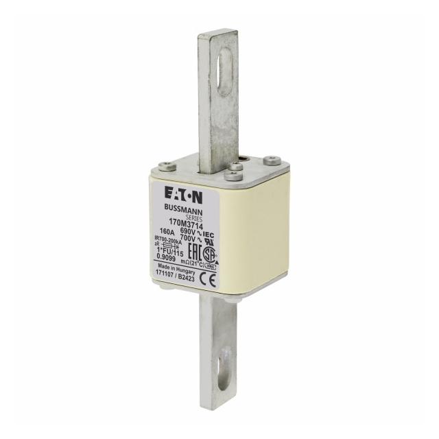 FUSE 160A 690V 1*FU/115 AR UC Wkładka szybka 160A AC 690V rozmiar 1 45x45x148 mm aR, 170M3714 EATON