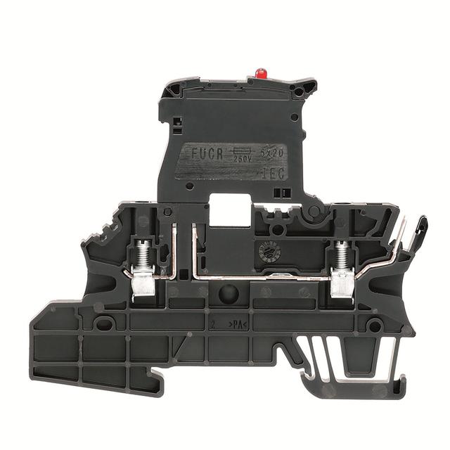 WMF 2.5 FU BLZ 100-250V SW Złączka szynowa z bezpiecznikiem, nr katalogowy 1163020000