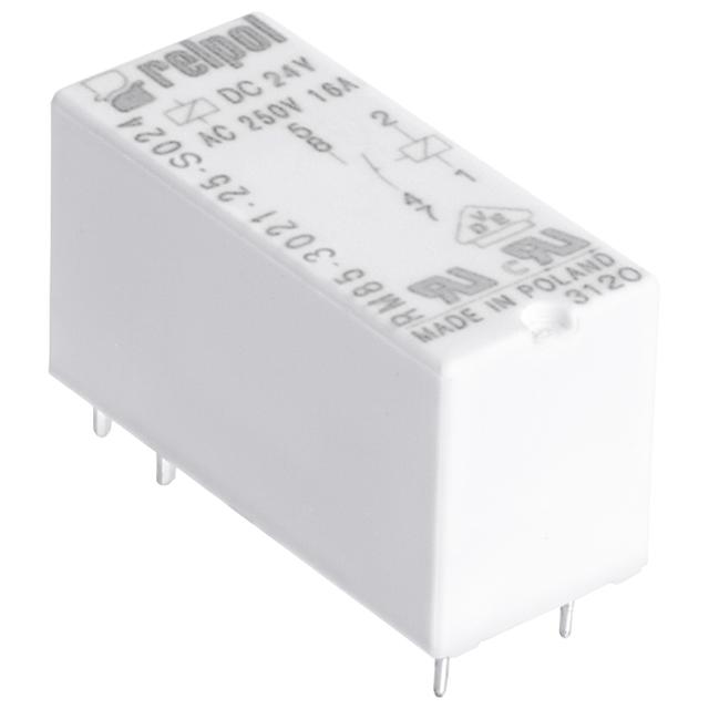Przekaźnik miniat.1Z 16A 10V DC AgSnO2 cewka czuła 0,25W, raster 5mm, do obwodów druk. IP40 RM85‑3021‑25‑S010 604796 /20szt./ RELPOL