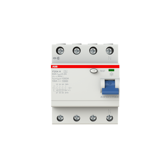 F204 A-63/0,3 wyłącznik różnicowo-prądowy STANDARD