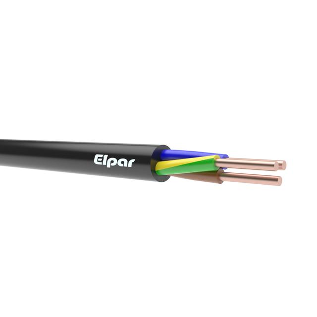 Kabel elektroenergetyczny N2XH-J 3x1,5mm2 RE czarny 0,6/1kV bezhalogenowy B2ca /bębnowy/ ELPAR