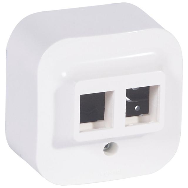 FORIX IP20 - ADAPTER KEYSTONE 2XRJ45 BIAŁY, Legrand