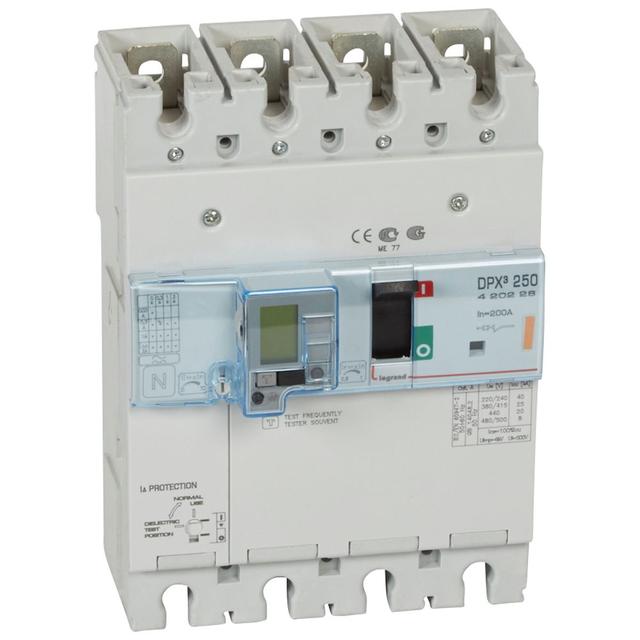 Wyłącznik DPX3 250 Z Zab. R-Pr. 4P 200A 25Ka 420228 LEGRAND
