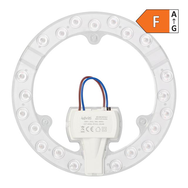 AVIS II LED 18W panel świetlny 1800lm 4000K 3 neodymowe magnesy O 176 AD-SW-6274L4 ORNO