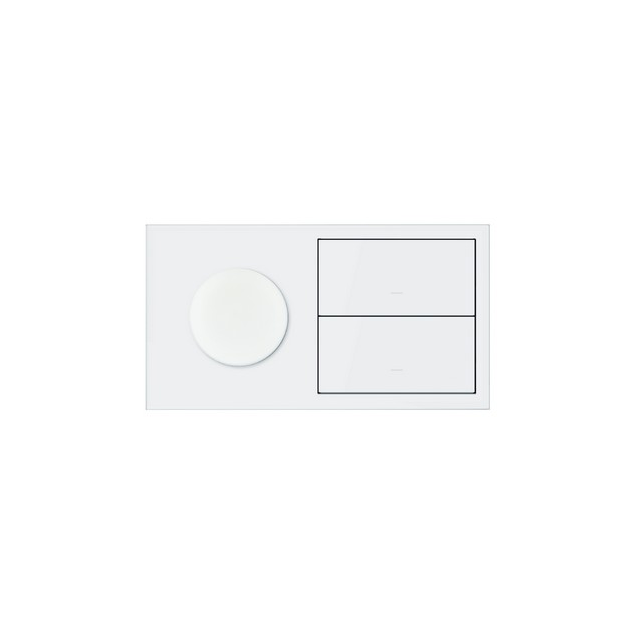 Simon 100 Panel 2-krotny IP44: 1 gniazdo + 2 klawisze biały mat 10020193-230 KONTAKT