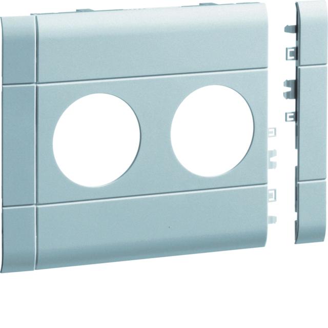 tehalit.WA Maskownica podwójna ABS bezhalogenowy 120mm lakierowanaier aluminium GB12020LAN HAGER