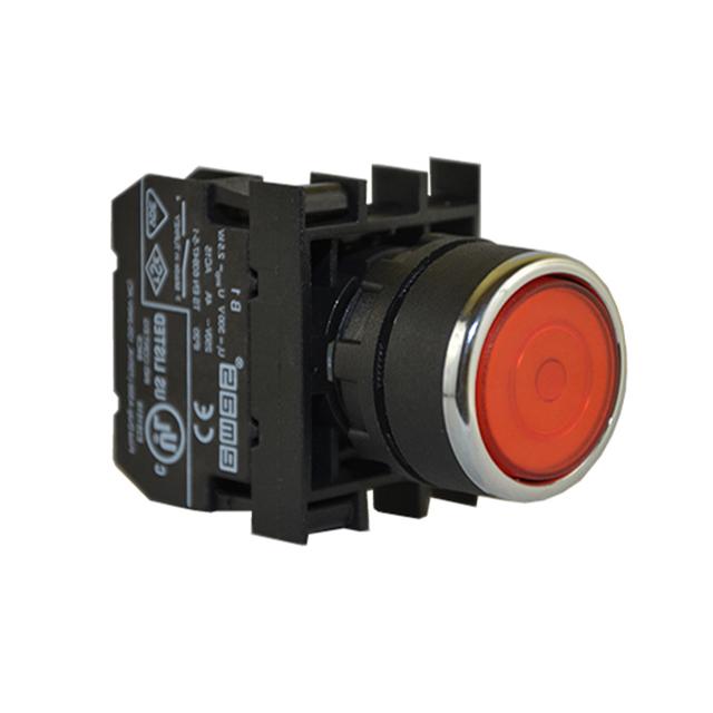 Przycisk, NO, czerwony