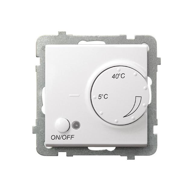 SONATA Regulator temperatury z czujnikiem napowietrznym kolor biały RTP-1RN/m/00 OSPEL