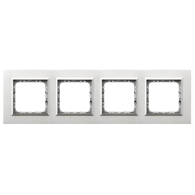 SONATA Ramka poczwórna - kolor aluminium R-4RAC/35/38
