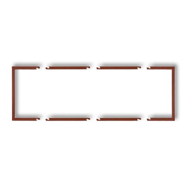 Ramka wypełniająca potrójna DECO brązowy metalik 9DRW-3 KARLIK