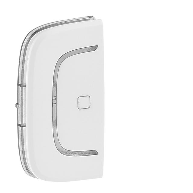 MY HOME VALENA ALLURE - KLAWISZ DO STEROWANIA SILNIKIEM ROLET LEWY STOP BIAŁY, Legrand