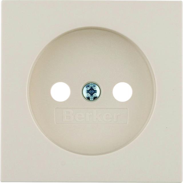 BERKER B.Kwadrat Płytka czołowa do gniazda bez uziemienia krem 3961038992 HAGER