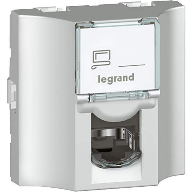Mosaic 2M Gniazdo Przelotowe 1Xrj45 Kat.6 Ftp 078627 LEGRAND
