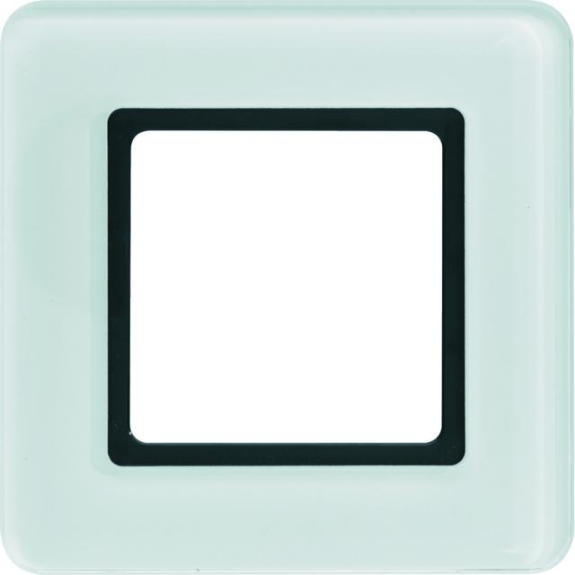 Q.7 Ramka 1-krotna do modułu podświetlenia LED, szkło, białe 10116179 HAGER