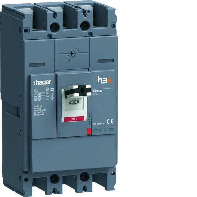 MCCB Rozłącznik mocy h3+ P630 3x630A HCW630AR HAGER