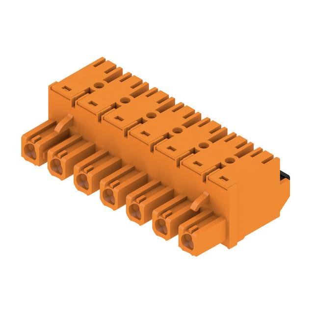 BLF 7.62HP/07/180 SN OR BX Wtyk PCB (złącze wiązki), 7.62 mm, Liczba biegunów: 7, PUSH IN /30szt./ 1230190000 WEIDMÜLLER