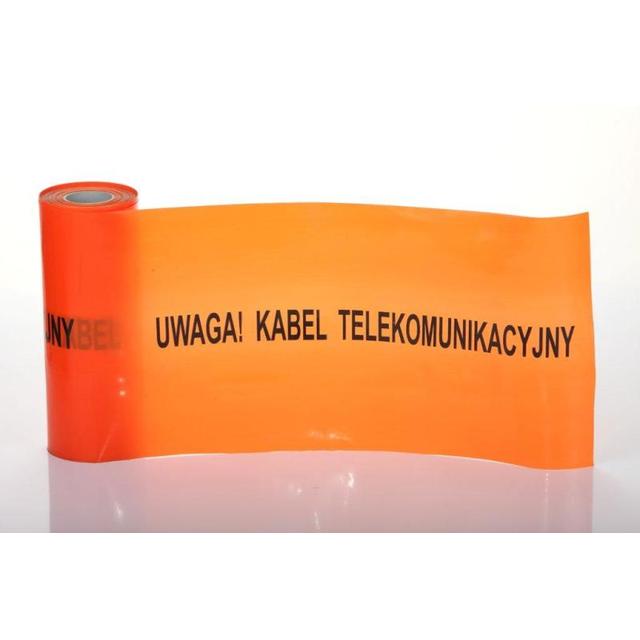 TAŚMA OSTRZEGAWCZA POMAR.UWAGA KABEL TELEKOMUNIKACYJNY SZER.20