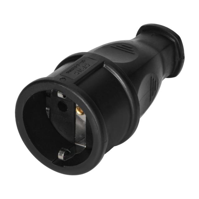 Gniazdo warsztatowe Schuko czarny 12 szt. OR-AE-13258(GS)/12 ORNO