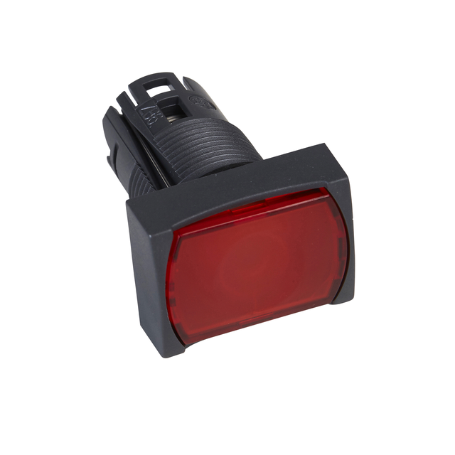 Harmony XB6 Przycisk płaski czerwony push push LED plastikowy prostokątny ZB6DF4 Schneider