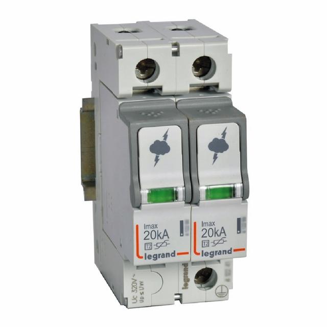 OGRANICZNIK PRZEPIĘĆ T2 20 KA 2P, Legrand