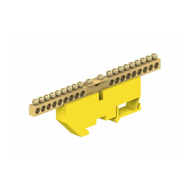 Listwa zac.ochro.18modułowa/18x10mm2+1x35mm2/Żółta