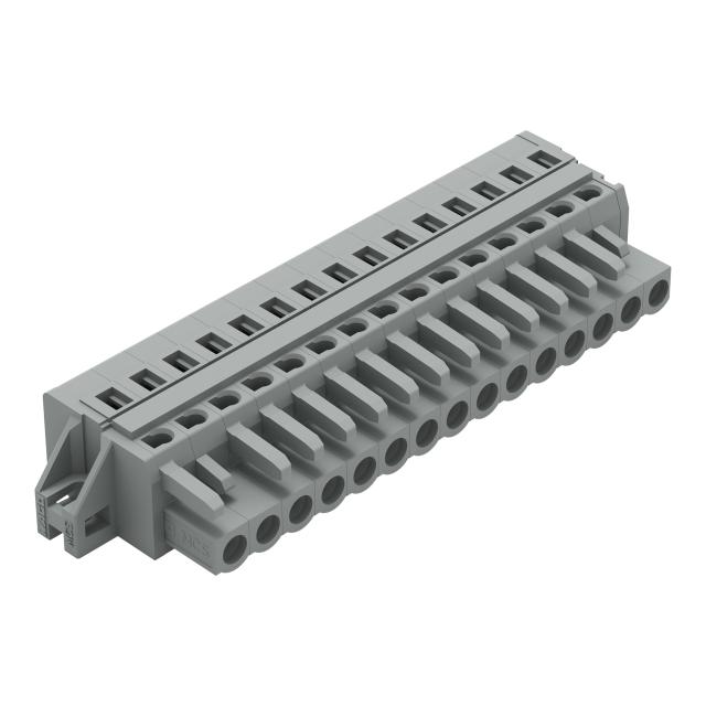 Gniazdo MCS‑MIDI Classic 15‑biegunowe szare raster 5mm 231‑115/027‑000 /25szt./ WAGO