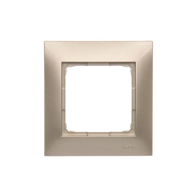 Simon 54 Premium Ramka 1-krotna PREMIUM IP20 / IP44 złoty mat DR1/44 KONTAKT