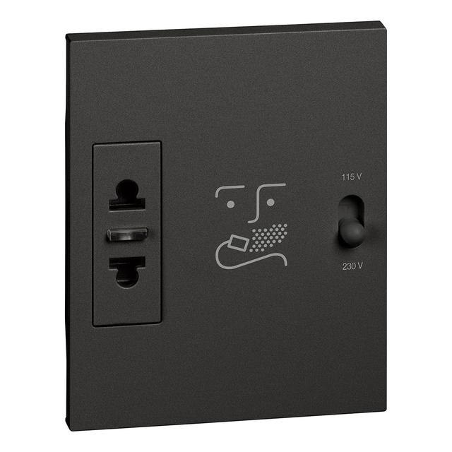 LIVING NOW - GNIAZDO GOLARKOWE - 3 MODUŁY - CZERŃ, Bticino