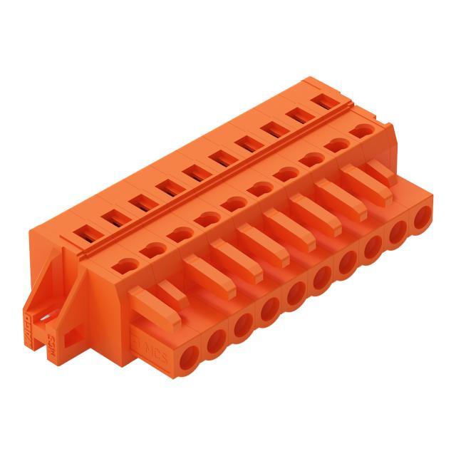 Gniazdo MCS-MIDI Classic 10-biegunowe pomarańczowe raster 5,08mm /25szt./ 231-310/031-000 WAGO