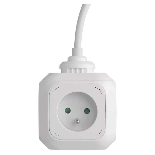 Przedłużacz kostka 4 gniazda, 2 USB, 1,9m, FRENCH P04119U EMOS