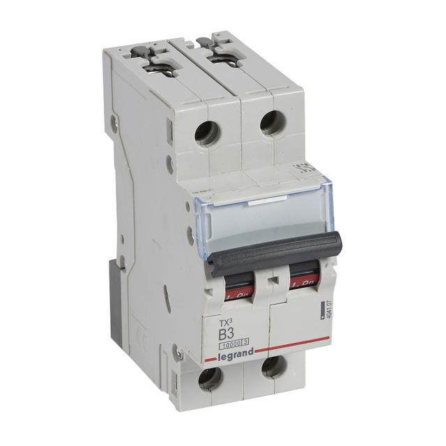 WYŁĄCZNIK NADPRĄDOWY S 312 2P B 3A 10000A SERII TX3, Legrand