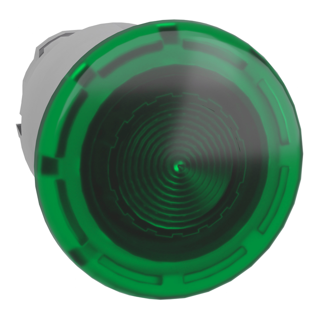 Harmony XB4 Przycisk grzybkowego fi22 zielony push pull LED metalowy ZB4BW633 Schneider