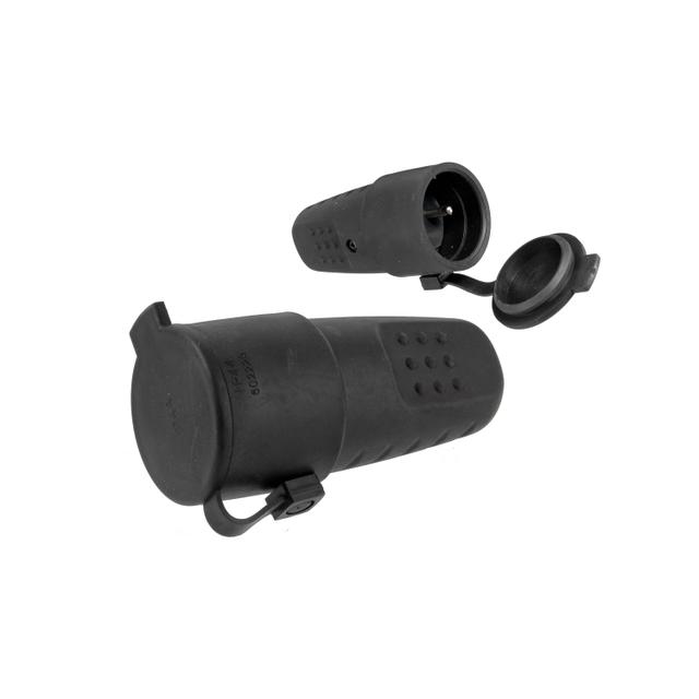 Gniazdo gumowe przenośne 250V/16A, IP44  LUX
