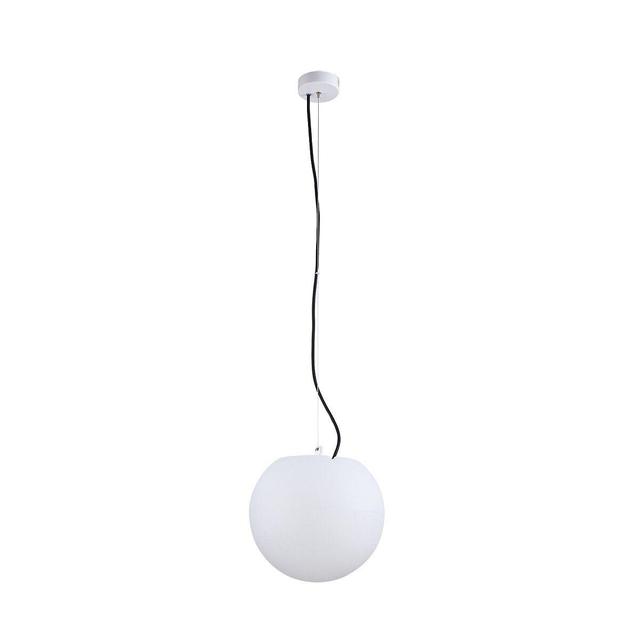 Nowodvorski lampa wisząca zewnętrzna Cumulus M E27 biała O45cm 9715