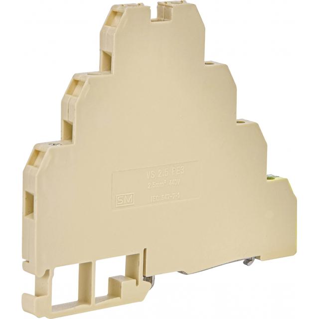 Złączka gwintowa – piętrowa (2.5mm2 z zac. uziom.) VS 2,5 PE 3 003901400 ETI