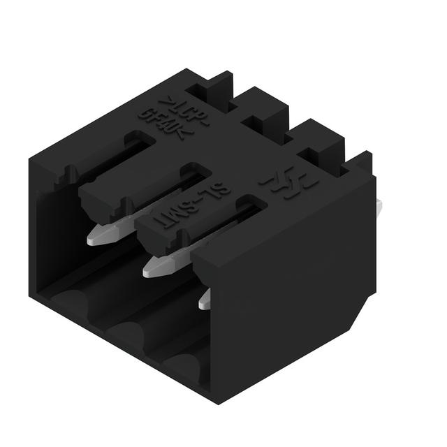SL-SMT 3.50/03/180G 1.5SN BK BX Wtyki PCB (złącza płyty), 3.50 mm, Liczba biegunów: 3, kąt odejścia: 180° /100szt./ 1752992001 WEIDMÜLLER