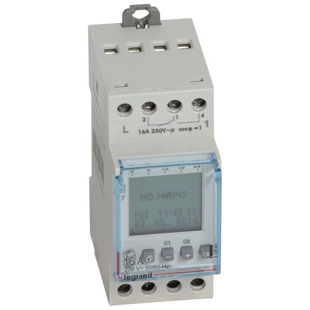 Programator Cyfrowy Tygodniowy 2-Kanałowy D22 412641 LEGRAND