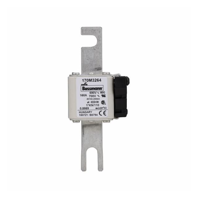 160A 690V 1*KN/110 aR INDICATOR FUSE Wkładka szybka 160A AC 690V compact DIN 1 45x58x134 m 170M3264