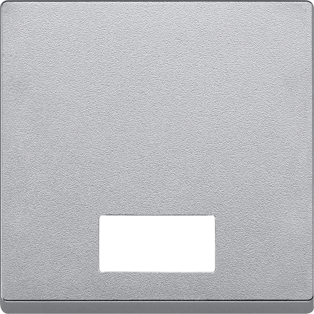 Merten, System M, klawisz pojedynczy z dużym okienkiem, aluminium