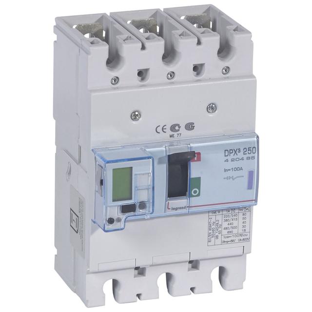 Wyłącznik DPX3 250 El+P 3P 100A 50Ka 420465 LEGRAND