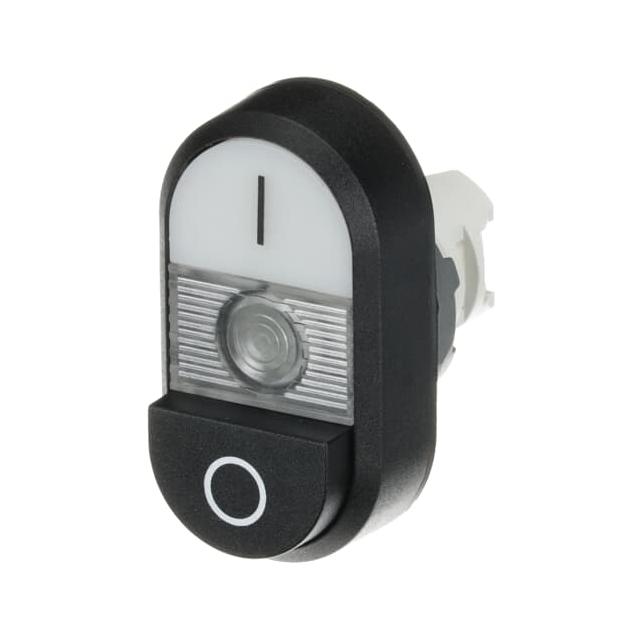 Przycisk podwójny I-0 przezroczyste pole podświetlany MPD17-11C