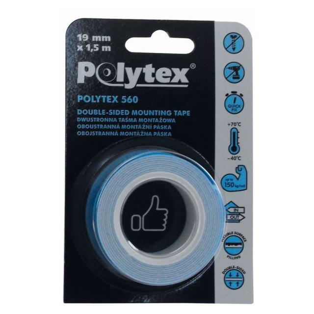 TAŚMA MONTAŻOWA 560 BIAŁA 19mm x 1,1mm x 1,5 m