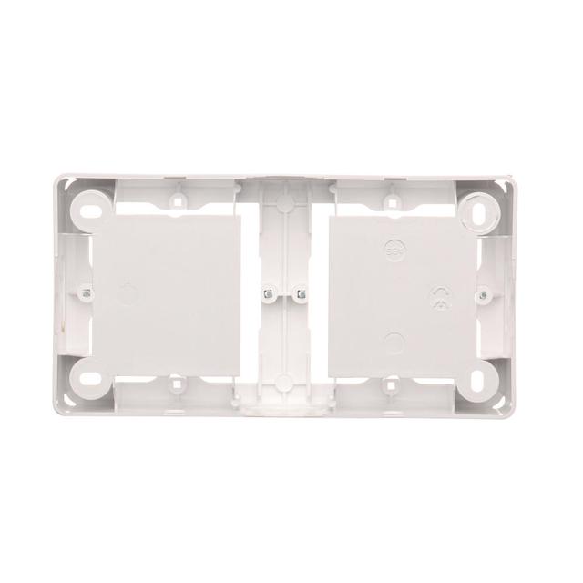 puszki instal. Puszka natynkowa płytka (31mm) podwójna biały