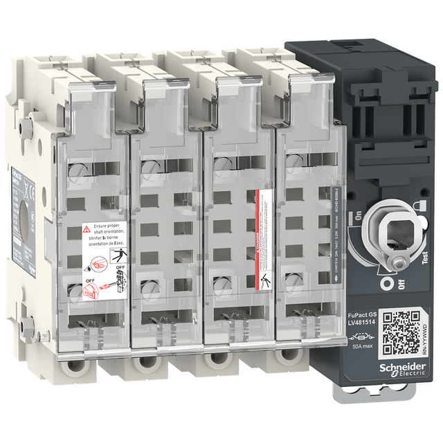Rozłącznik bezpiecznikowy, FuPacT, 50A, 4P, NFC 14*51