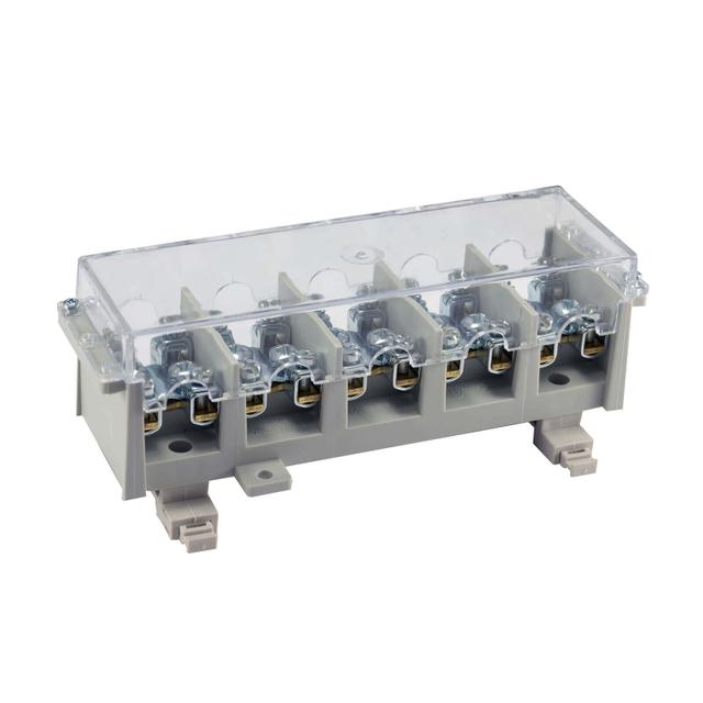 LZ5*35/16wyk.21P ,  Odgałęźnik instalacyjny 5-segmentowy (zacisk: 5x35mm2 - 5x4x16mm2) na TS 35 z po