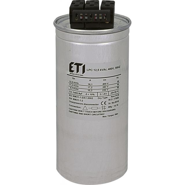 Kondensator LPC 12.5 kVAr, 400V, 50Hz 004656751 ETI