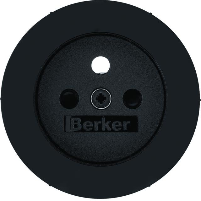 BERKER R.1/R.3 Płytka czołowa z przysłonami styków do gniazda z uziemieniem cz 3965762045 HAGER