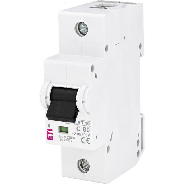 Wyłącznik nadprądowy MAT 10 1P C80A 002131731 ETI