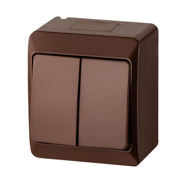 ŁNT HERMES świecznikowy IP44 brąz